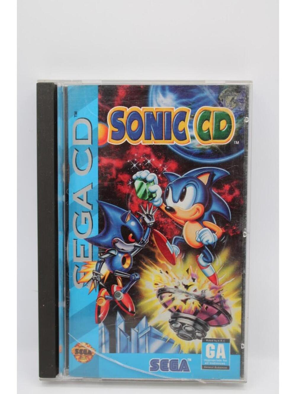 Sonic CD (Sega CD, 1993) Complete With Registration Card Game